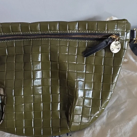 Clare V. Grande Fanny Pack In Army Leather Embossed - Picture 4 of 16
